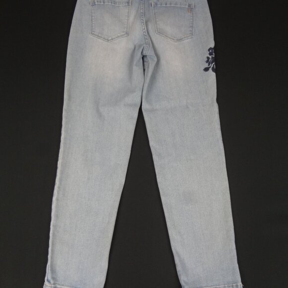 VINTAGE BLUES AMERICA EMBROIDERED FLOWER WOMENS JEAN SIZE 6 28 L241 (SPOT C PIC) - Picture 8 of 8